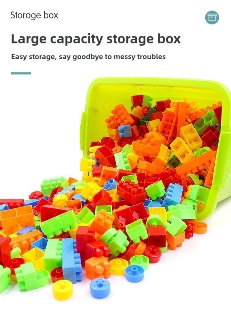 FLYHSO 252 building blocks, children's building blocks, toys with storage boxes, durable and easy to carry building block toys - Image 5